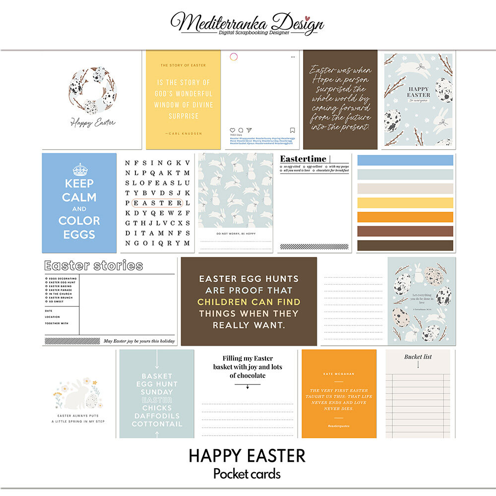 2024 calendar Pocket cards by Mediterranka Design