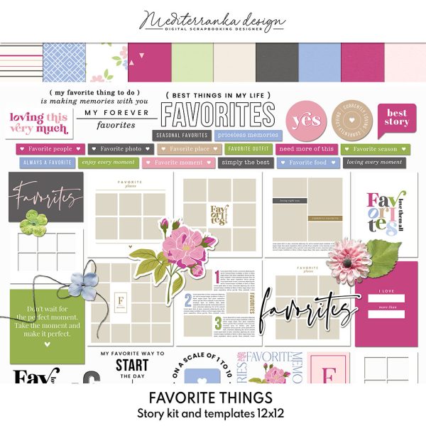 Favorite things 12x12