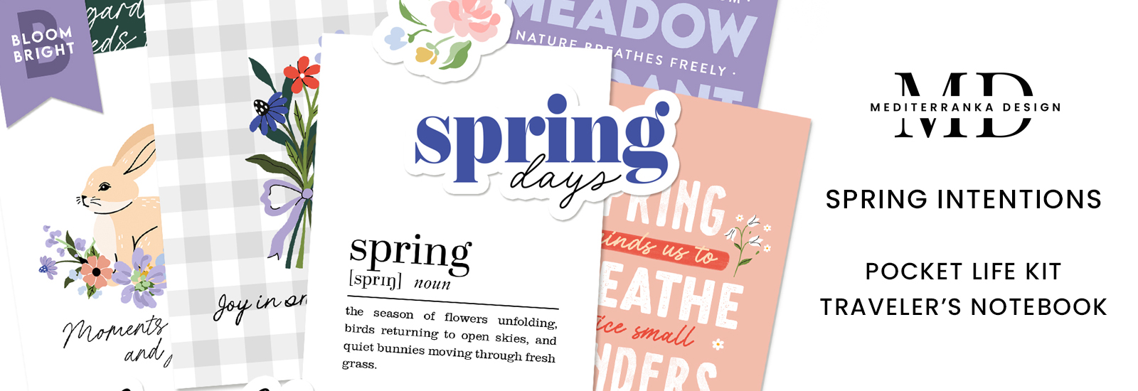 spring digital & printable scrapbooking supplies