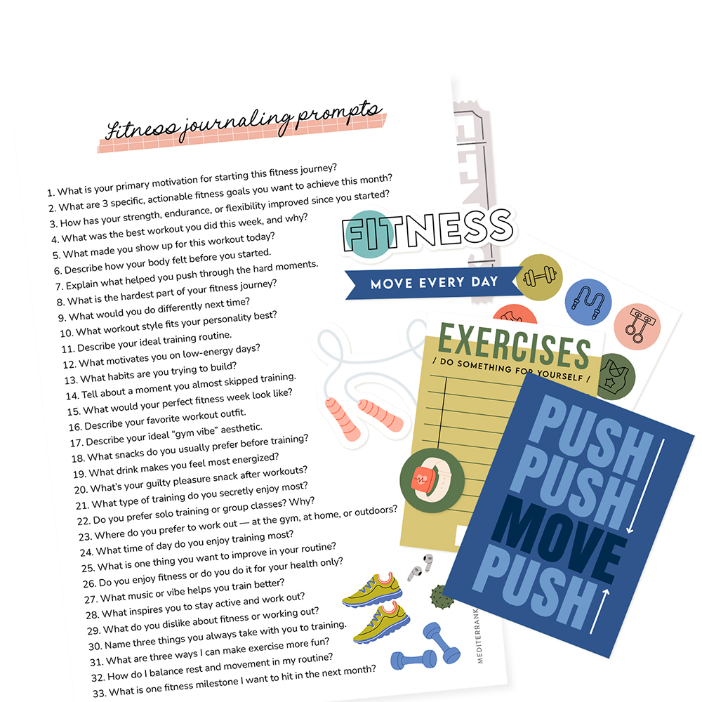 fitness routine journaling promptis
